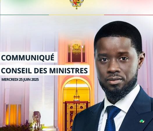 Conseil des ministres du 25 juin 2025 : Voici l'Intégralité du Communiqué