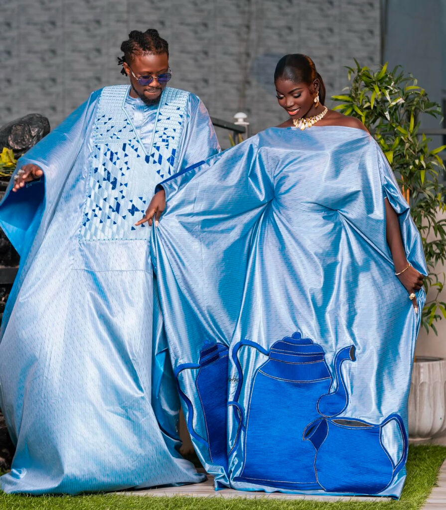 Bass Thioung et Fatou Ndiaye illuminent la Tabaski en bleu