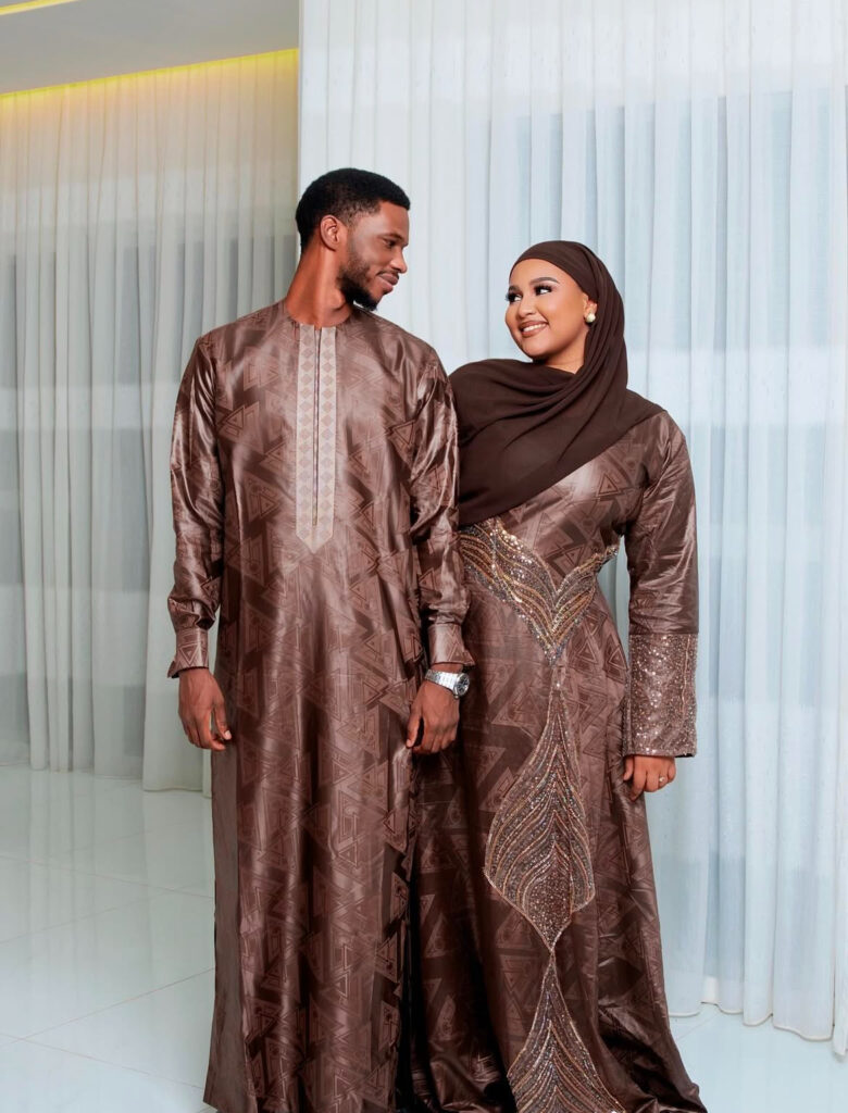 Faynara rayonne lors de sa première Tabaski en mariée heureuse