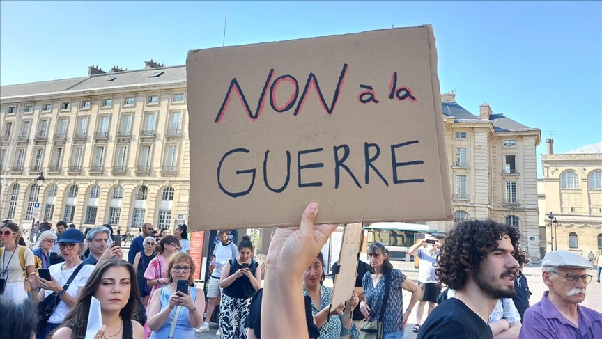 France : Rassemblement à Paris contre la guerre Israël-Iran