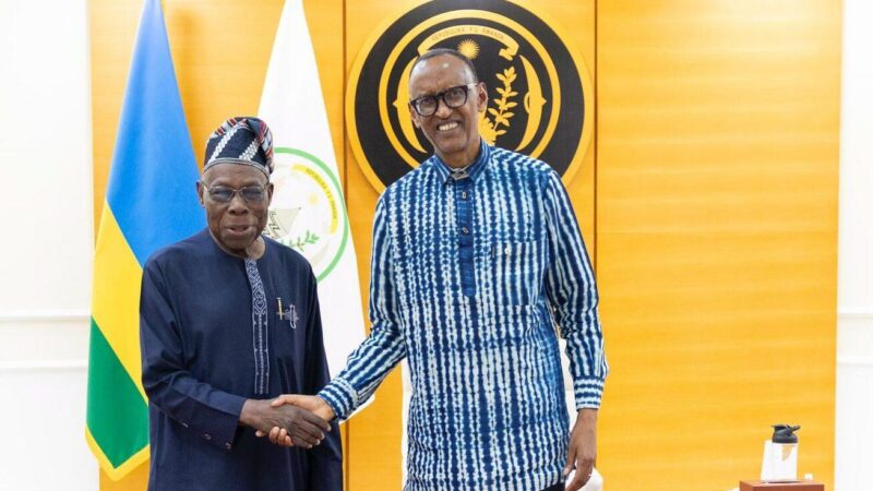 Olusegun Obasanjo à Kigali : Des discussions avec Paul Kagamé sur la crise en RDC