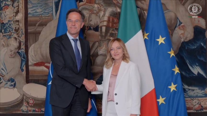 Rencontre Italie-OTAN : Giorgia Meloni et Mark Rutte discutent de la défense avant un sommet à La Haye