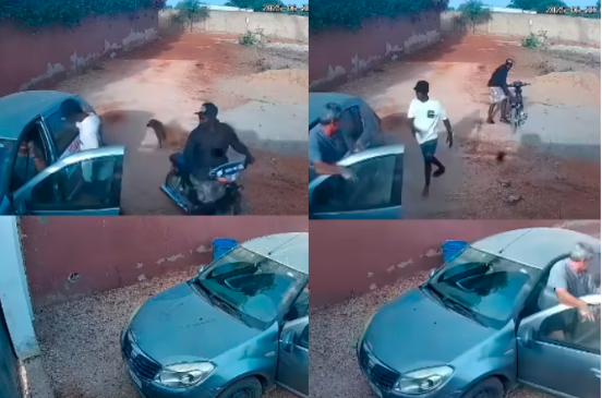 Agression à Ngaparou : deux individus à moto attaquent un ressortissant étranger(vidéo)