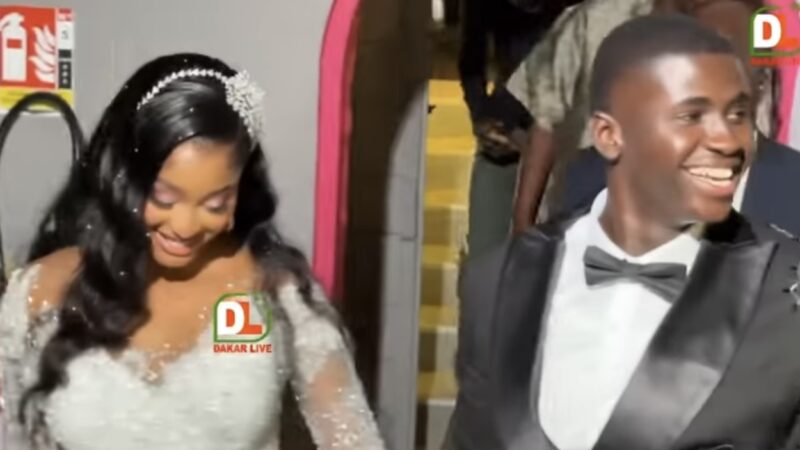 Dj Kheucha et son épouse : une entrée majestueuse pour un mariage fastueux à Dakar (Vidéo)
