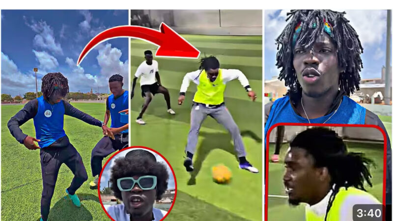 Dudu Fait des Vidéos imite Wally Seck sur un terrain de foot : la vidéo qui amuse la toile