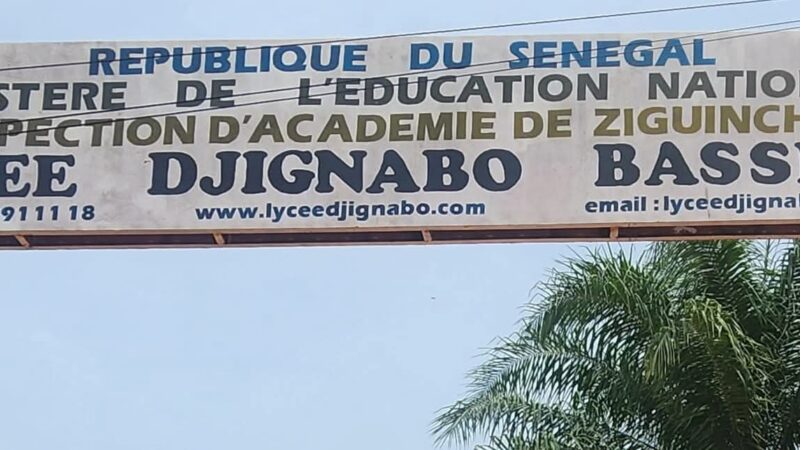 Incendie au lycée Djignabo de Ziguinchor : le bureau du surveillant coordonnateur ravagé par les flammes