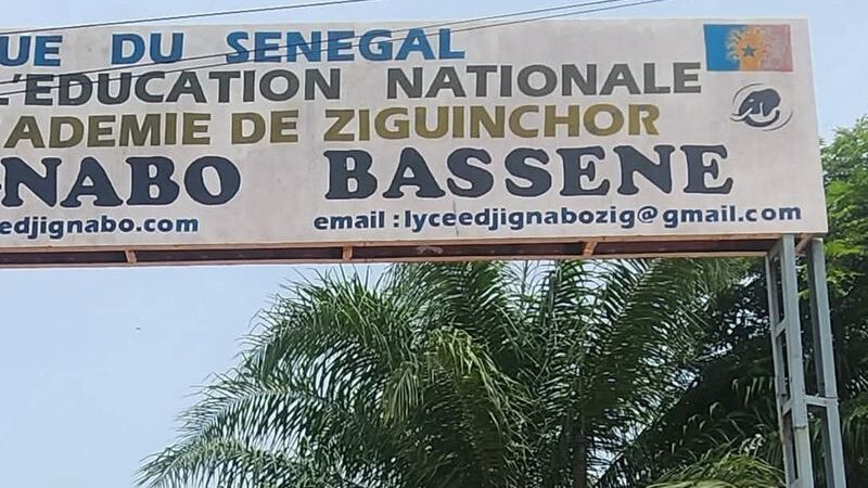 Ziguinchor : Incendie au lycée Djignabo, le bureau du surveillant ravagé par les flammes