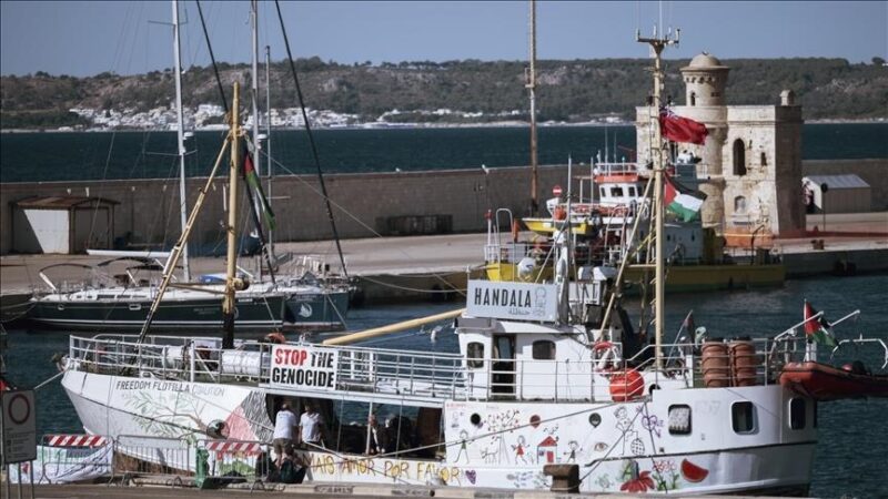 Flottille pour Gaza : Le navire Handala victime d'un sabotage, selon une députée française