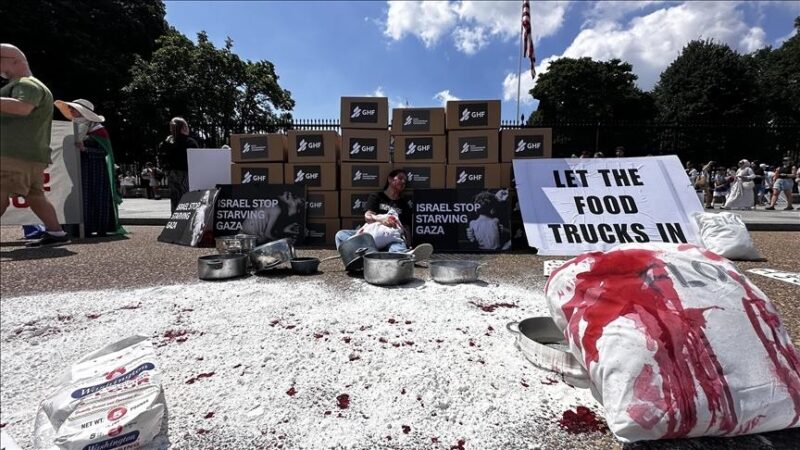 États-Unis : Manifestation devant la Maison Blanche contre le blocus de Gaza