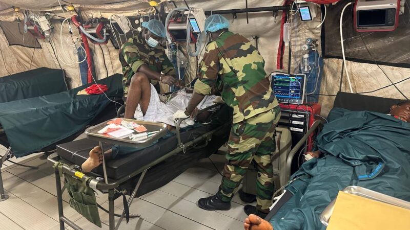 Medina Yoro Foula : Les armées déploient un hôpital militaire de campagne (photos)