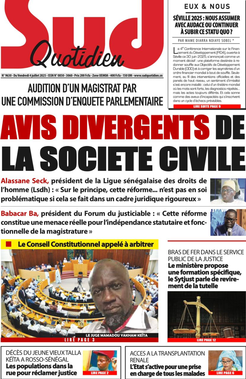 La Matinale Senego : Mamadou Yakham Keïta critique le Parlement, Saliou Guèye dément, Heurts à Rosso