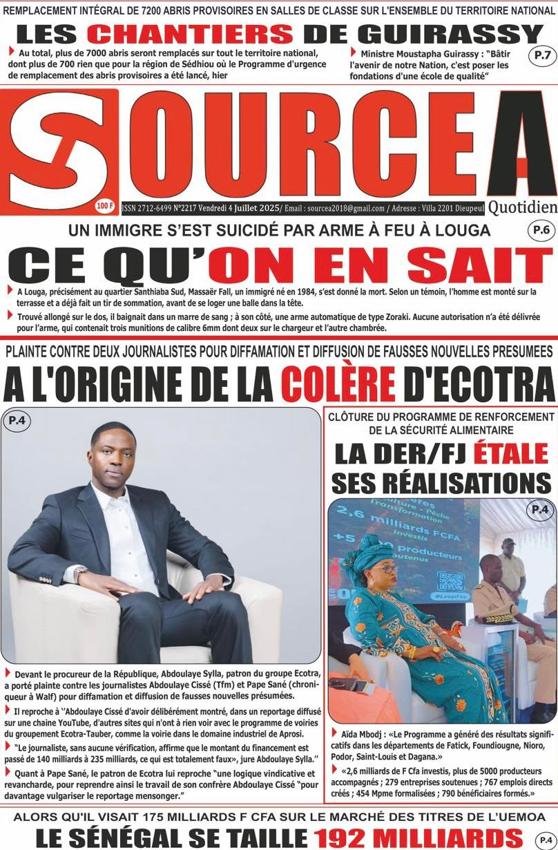 La Matinale Senego : Mamadou Yakham Keïta critique le Parlement, Saliou Guèye dément, Heurts à Rosso