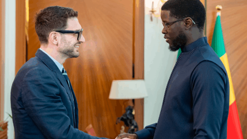 Audience au Palais: Alex Soros salue la vision audacieuse de Diomaye Faye