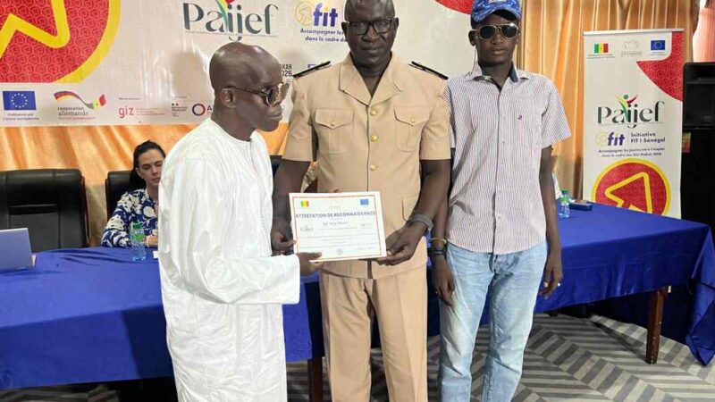 Remise des attestations de stage à Pikine : 41 jeunes bénéficiaires de la première phase du projet d’insertion de l'ARD