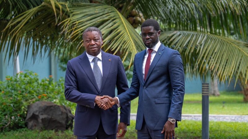 Cohésion régionale et coopération bilatérale : Ce qu’il faut retenir de la visite du Président Diomaye Faye à Lomé