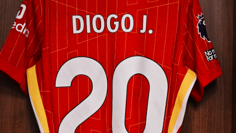 Un dernier hommage : le numéro 20 retiré à Liverpool après la mort de Diogo Jota