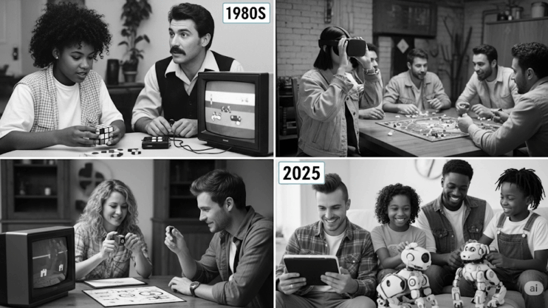 Quels sont les principaux hobbies des gens en 2025 par rapport aux années 80 ?