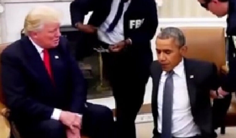 Désinformation : Une fausse vidéo de l’arrestation d’Obama relayée par Donald Trump