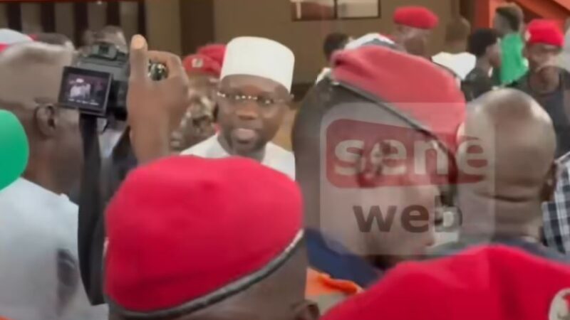 Finale Coupe du Sénégal : Regardez L'arrivée d'Ousmane Sonko au stade LSS (vidéo)
