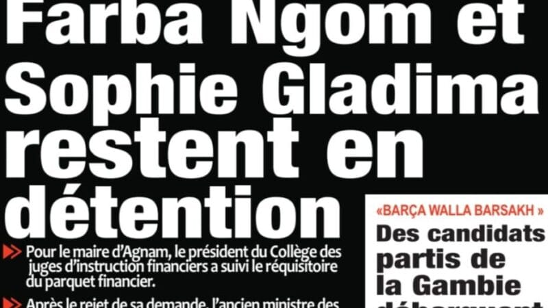 Découvrez les Unes des journaux sénégalais du vendredi 04 juillet 2025