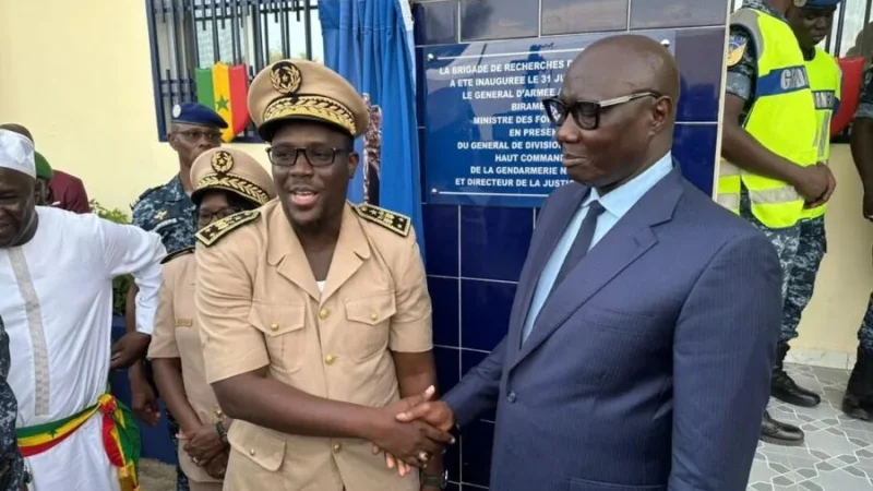 Tambacounda : Inauguration de la nouvelle brigade de recherche de la Gendarmerie nationale