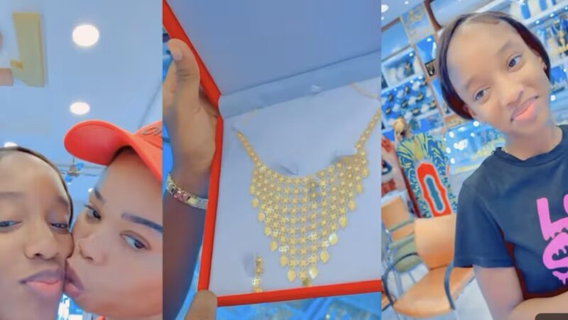Mame Ndiaye Savon offre des bijoux en or à sa fille : Un geste d'amour et de fierté qui émeut la toile (Vidéo)