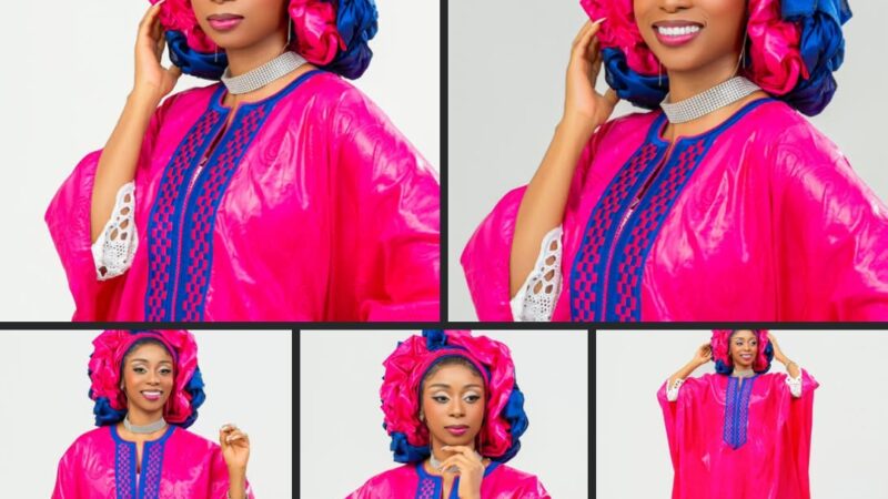 Adiouza éblouissante en boubou flashy pour le Magal (Photos)