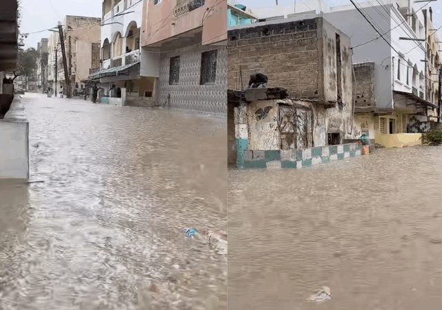 Dakar sous les eaux : Inondations à l’Unité 24 des Parcelles Assainies et à l’hôpital de Yoff