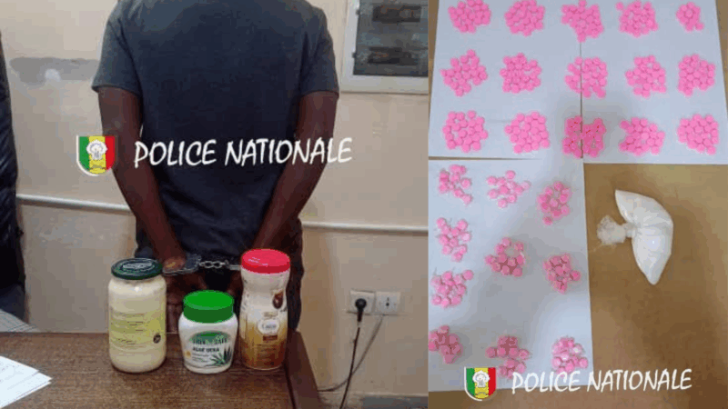 Fatick : Arrestation d&rsquo;un trafiquant de drogue avec des pilules cachées dans des bouteilles de mayonnaise et de lait corporel