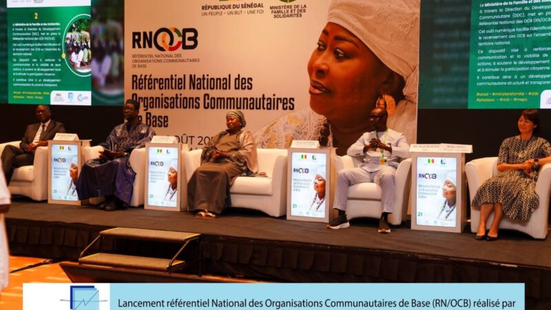 Lancement du Référentiel National des Organisations Communautaires de Base au Sénégal