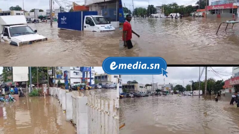 Thiès sous les eaux : Inondations, routes bloquées et dégâts après de fortes pluies