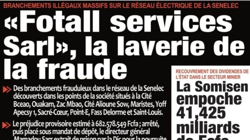 Découvrez les Unes des journaux sénégalais du mercredi 06 août 2025