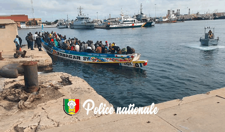 Bargny : 108 migrants interceptés lors d’une tentative d’émigration irrégulière