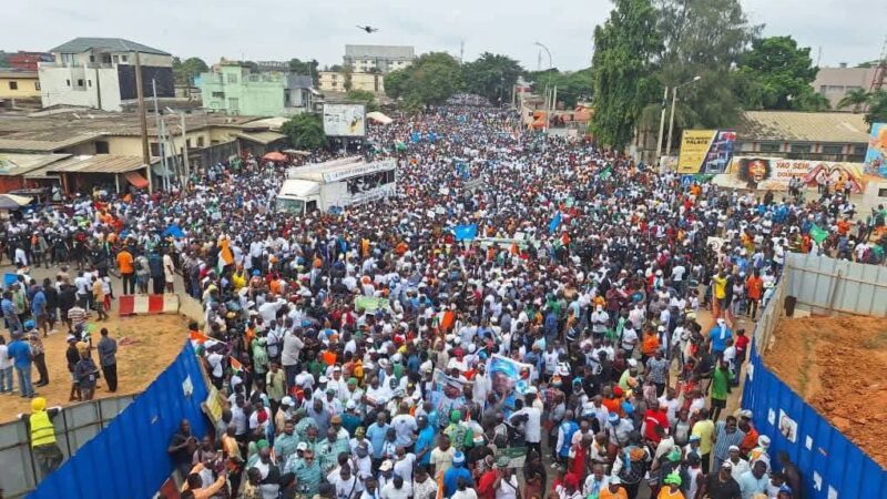 Côte d'Ivoire : Démonstration de force de l'opposition qui dit non à Ouattara