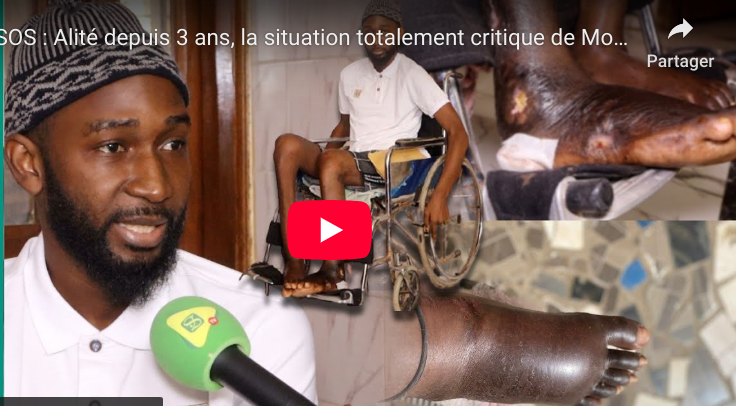 Alité depuis 3 ans, la situation de Mohamed Sabaly extrêmement préoccupante (vidéo)