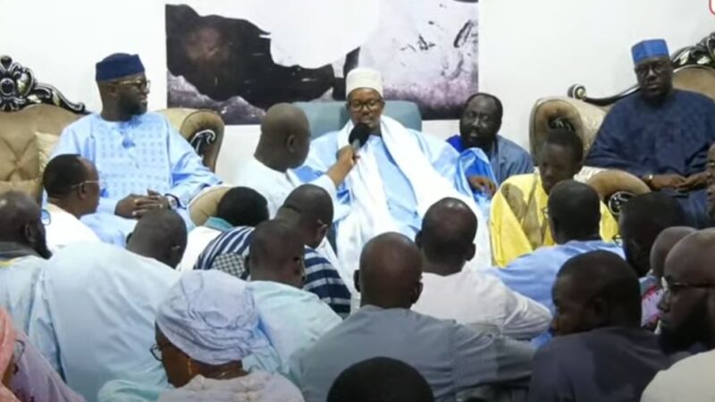 El Malick Ndiaye à Touba : écoutez le discours de Serigne Bass Abdou Khadre (vidéo)
