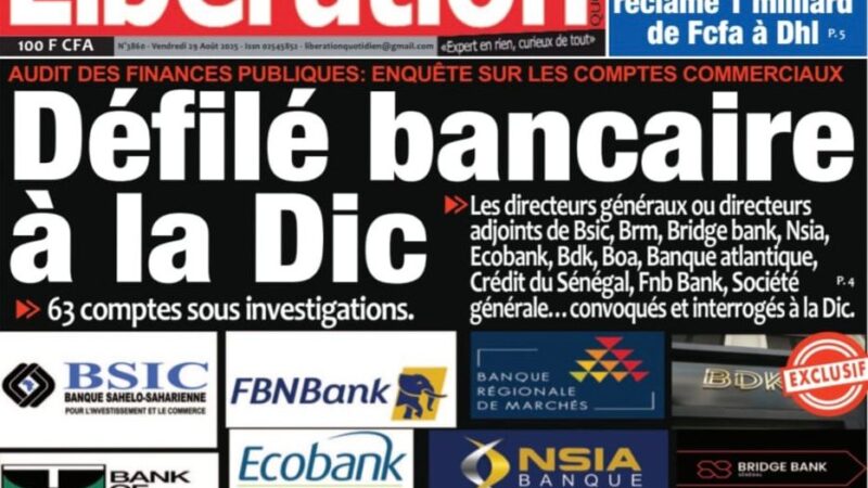 Découvrez les Unes des journaux sénégalais du vendredi 29 août 2025