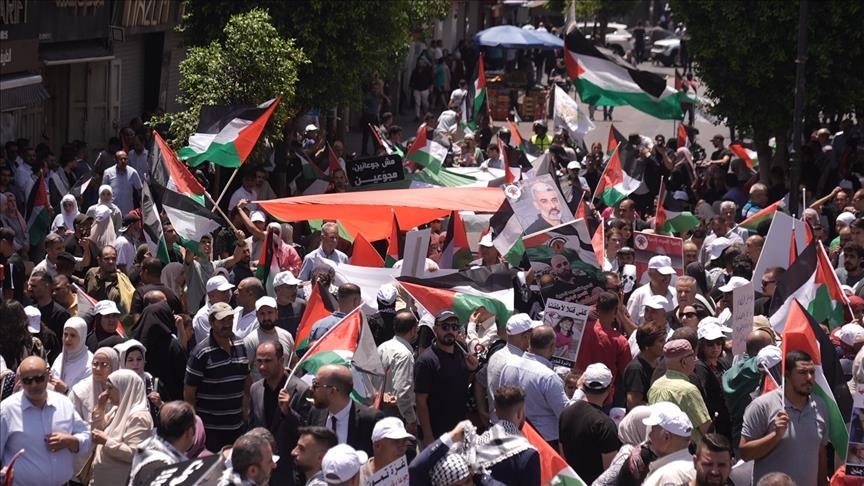 Gaza : Manifestation en Cisjordanie pour dénoncer le blocus et la famine