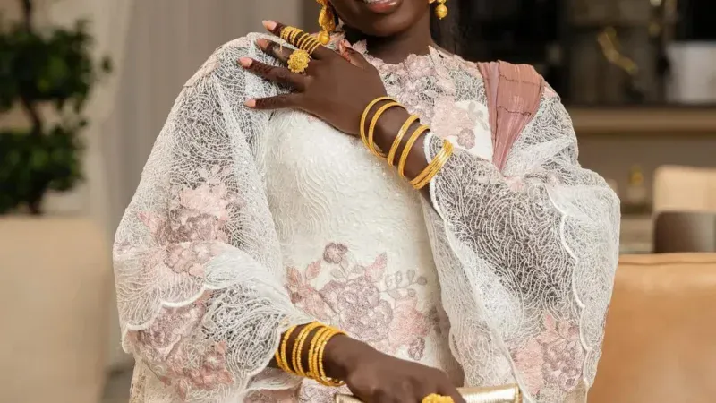Ndeye Ndiaye, fille d’Aziz Ndiaye, présente au Gamou de Tivaouane