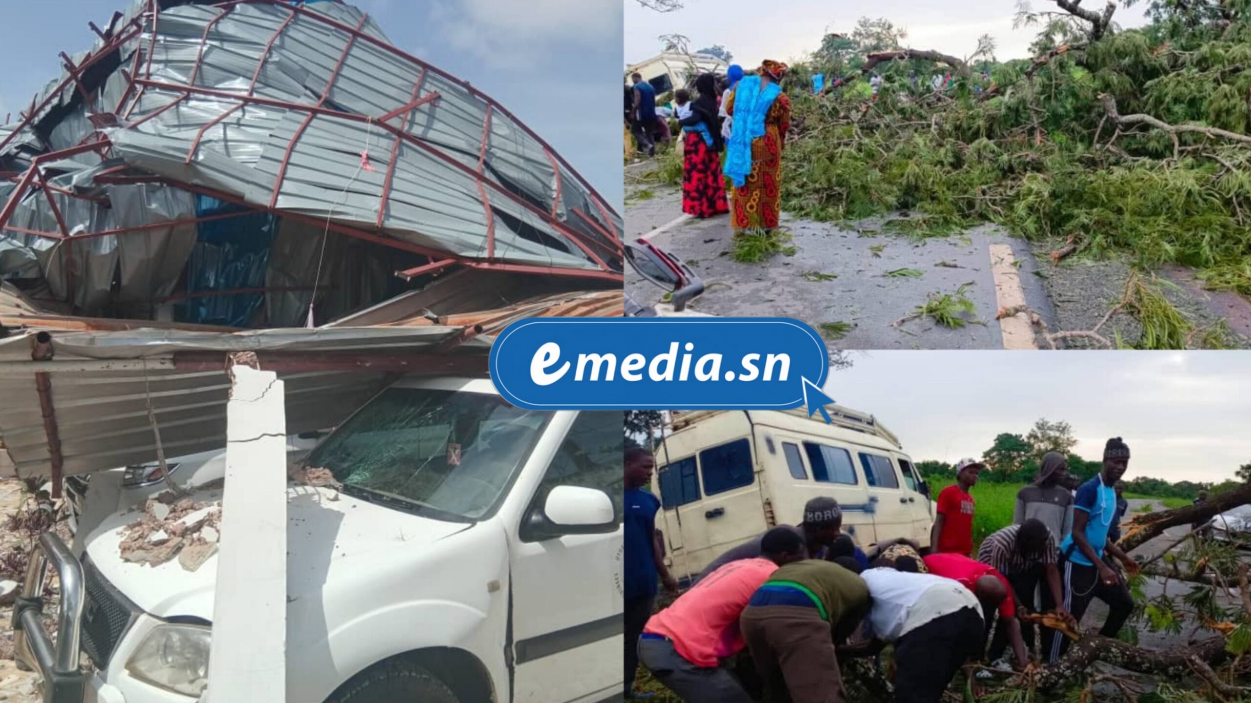 Tempête à Ziguinchor : la Maison de la Paix endommagée, des toits arrachés