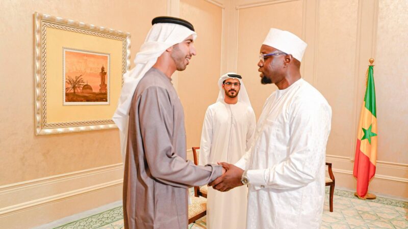 Émirats Arabes Unis, Ousmane Sonko  reçoit le ministre émirati chargé des Affaires africaines ( Photos )