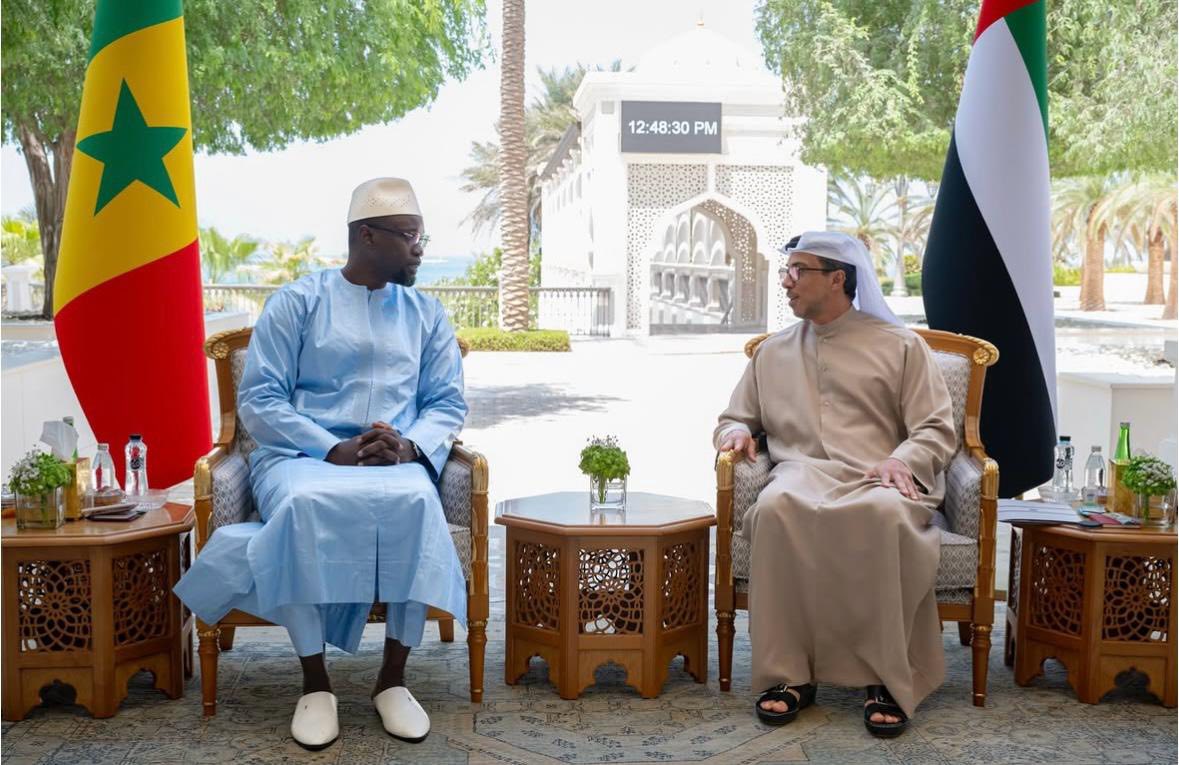 Abu Dhabi : Ousmane Sonko reçu mercredi à par le vice-Président et vice-Premier ministre des Emirats Arabes Unis