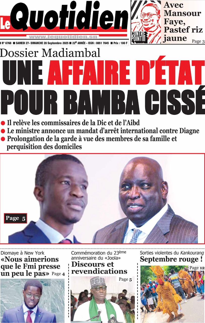 La Matinale Senego : Madiambal Diagne, Sadio Mané et Khady Diène Gaye secouent l