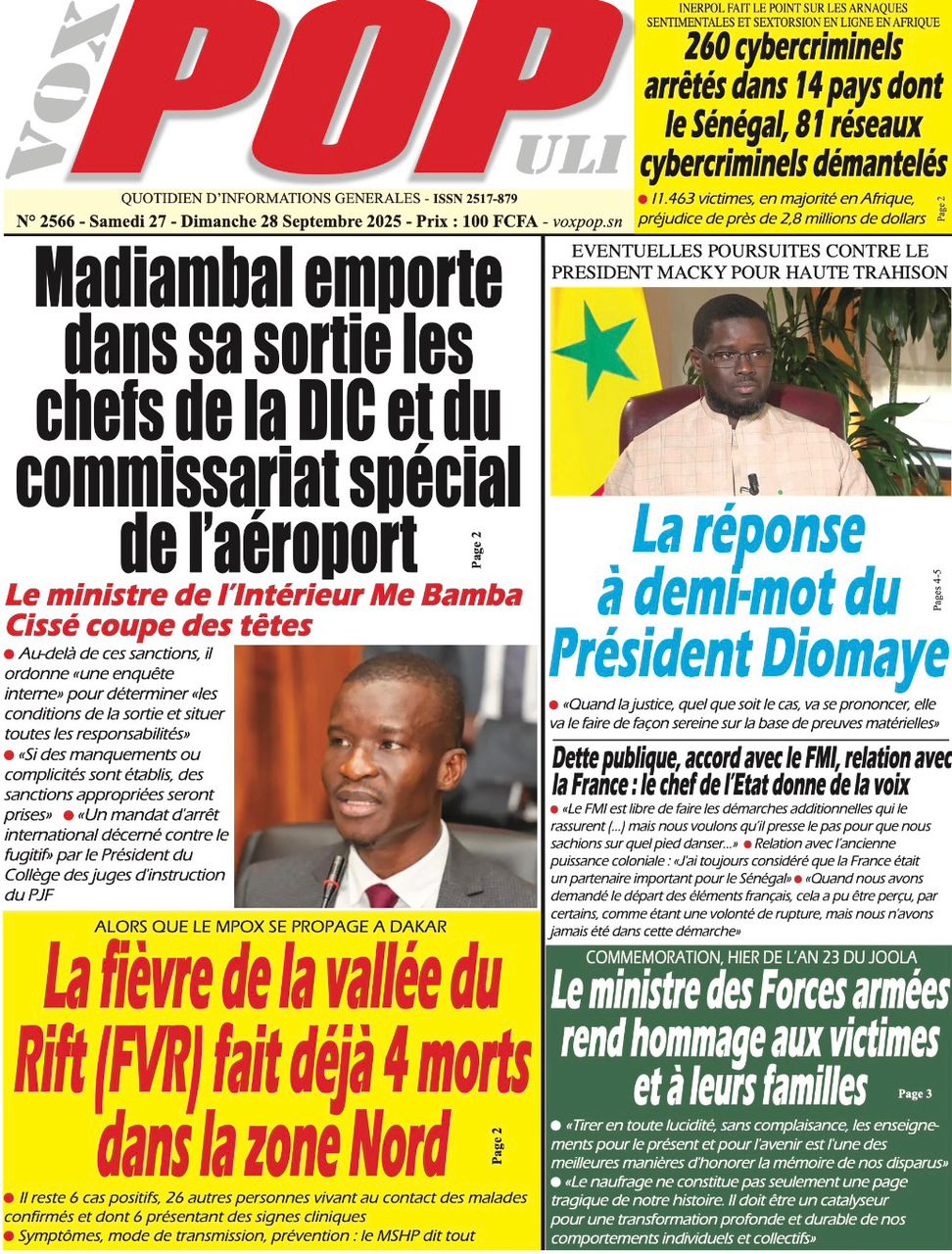 La Matinale Senego : Madiambal Diagne, Sadio Mané et Khady Diène Gaye secouent l