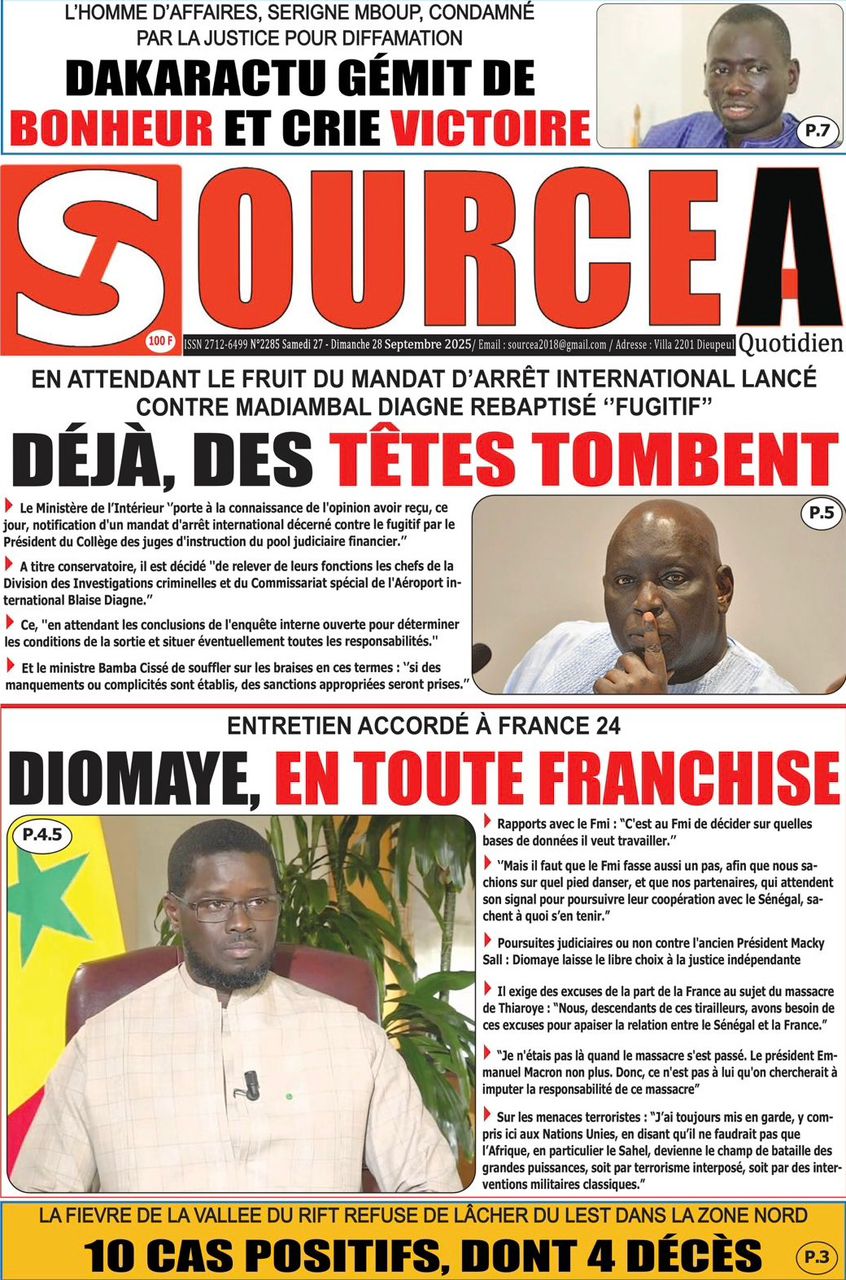 La Matinale Senego : Madiambal Diagne, Sadio Mané et Khady Diène Gaye secouent l