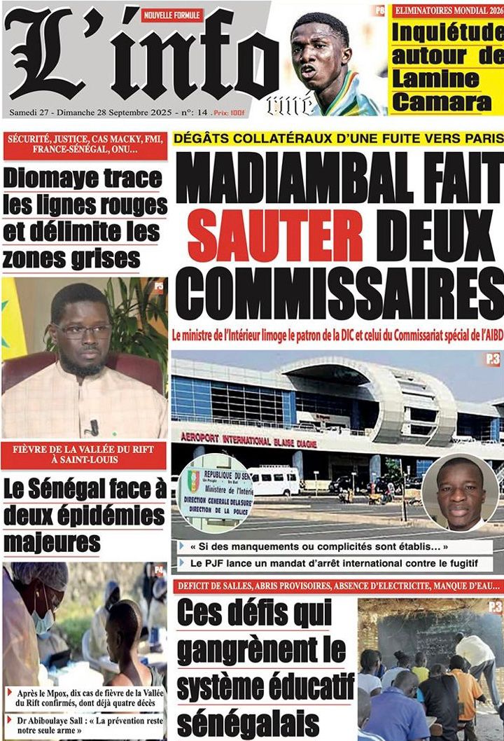 La Matinale Senego : Madiambal Diagne, Sadio Mané et Khady Diène Gaye secouent l