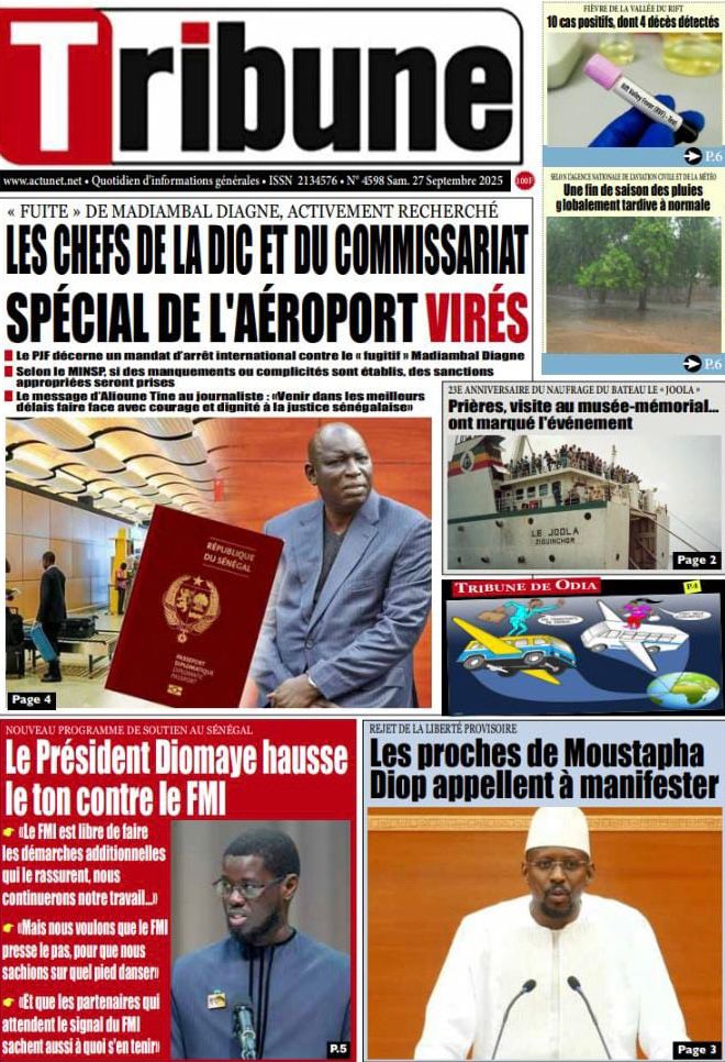 La Matinale Senego : Madiambal Diagne, Sadio Mané et Khady Diène Gaye secouent l