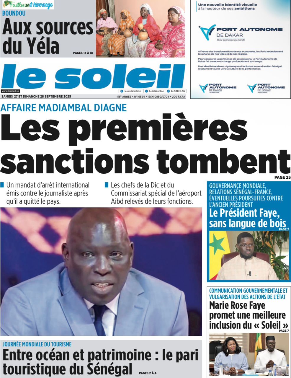 La Matinale Senego : Madiambal Diagne, Sadio Mané et Khady Diène Gaye secouent l