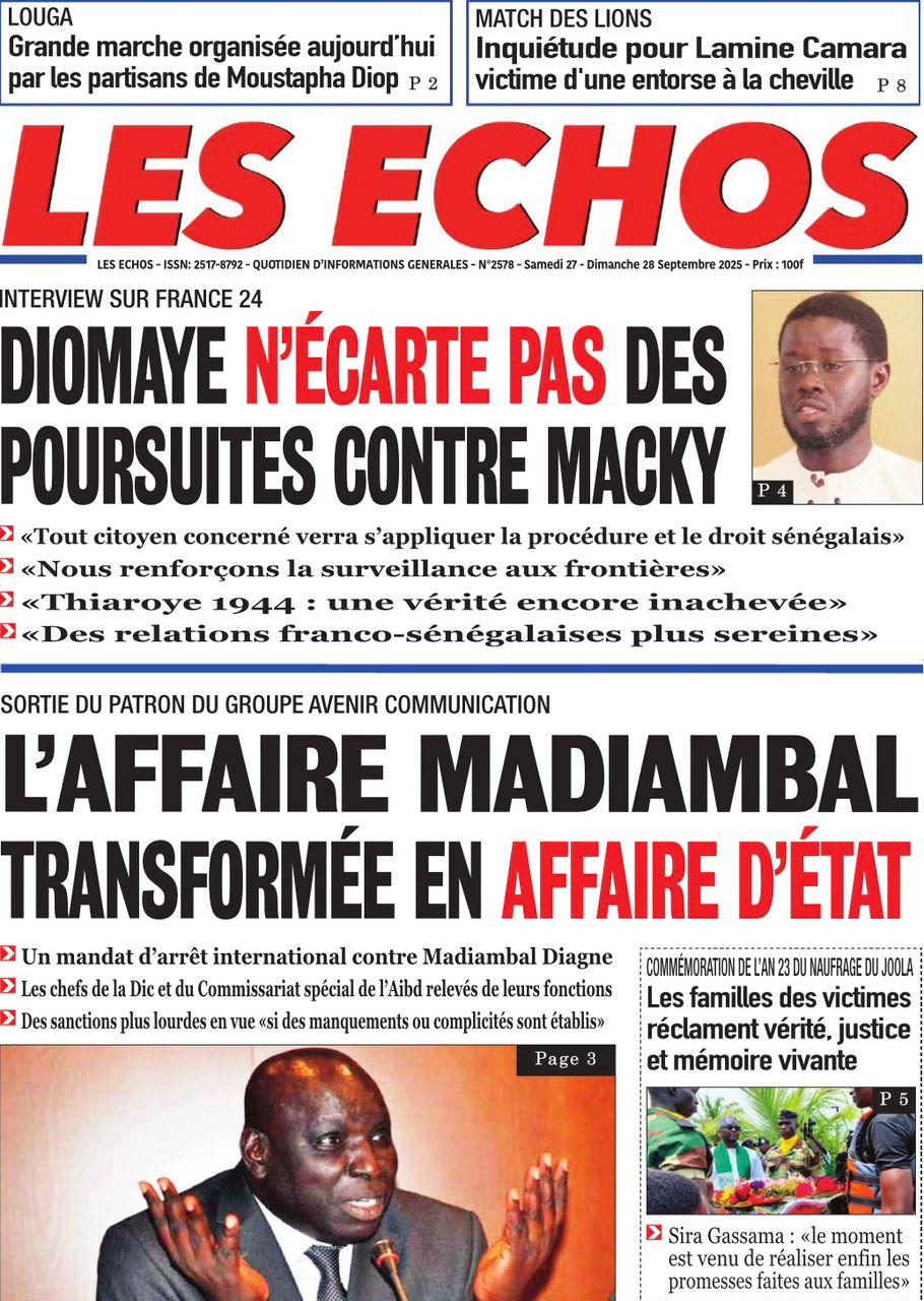 La Matinale Senego : Madiambal Diagne, Sadio Mané et Khady Diène Gaye secouent l