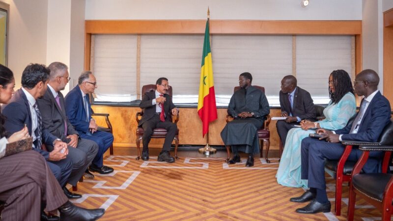 New York – Investissements au Sénégal : Le Président Diomaye Faye a échangé avec DP World et Kosmos Group